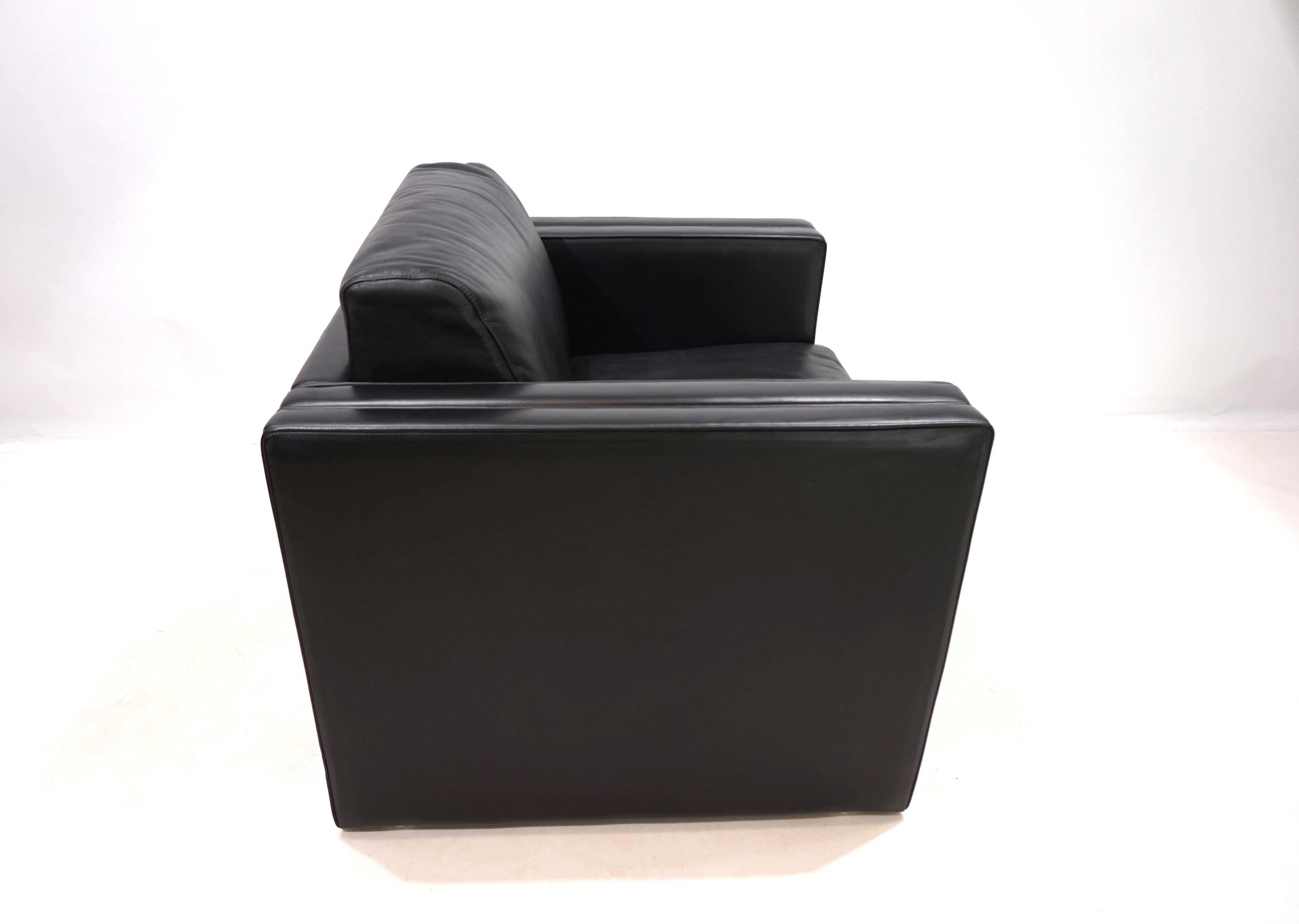 Knoll Studio Line leather armchair by Jürgen Lange, 1970 For Sale 3