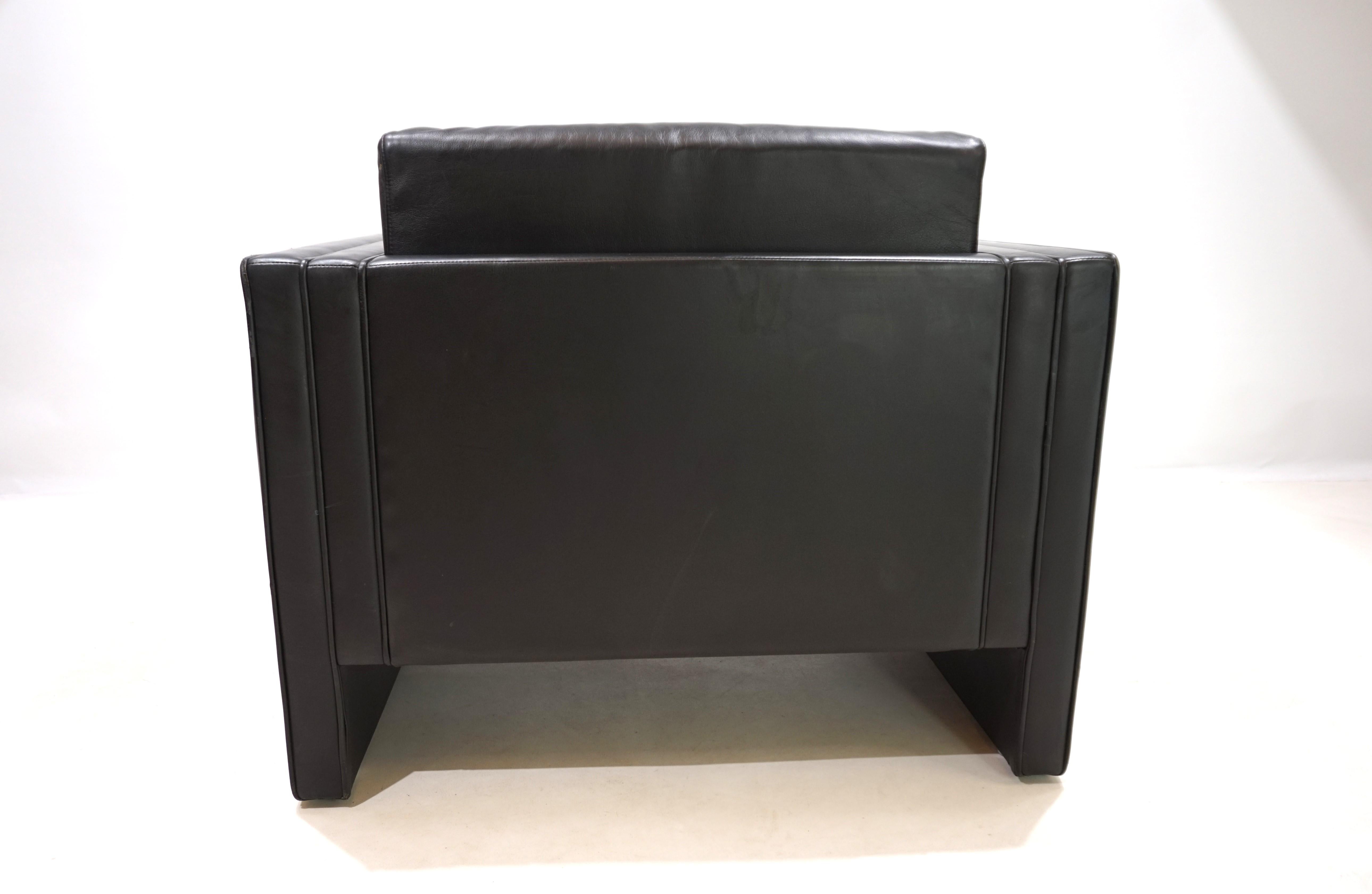 Knoll Studio Line leather armchair by Jürgen Lange, 1970 For Sale 5