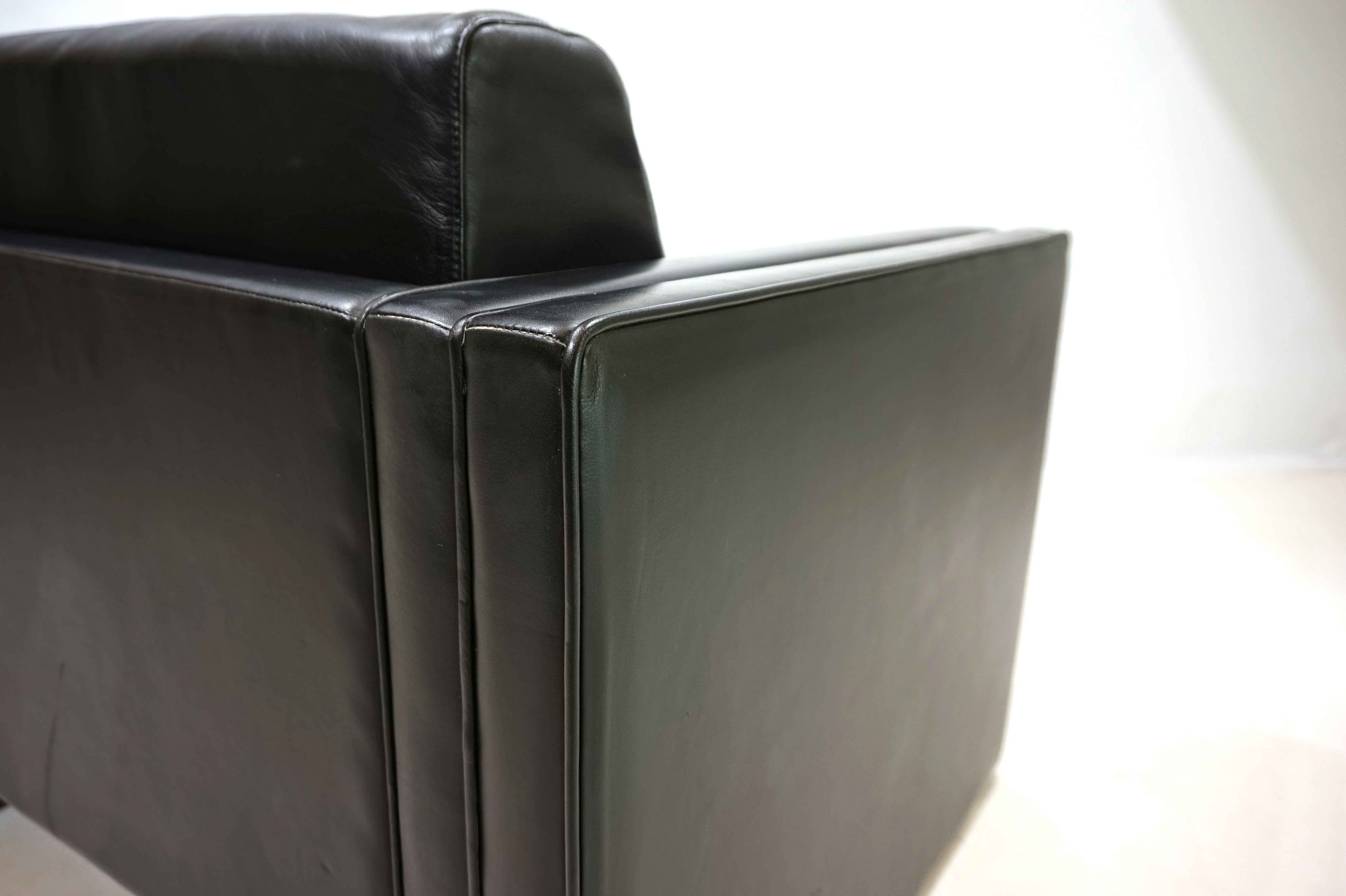 Knoll Studio Line leather armchair by Jürgen Lange, 1970 For Sale 6