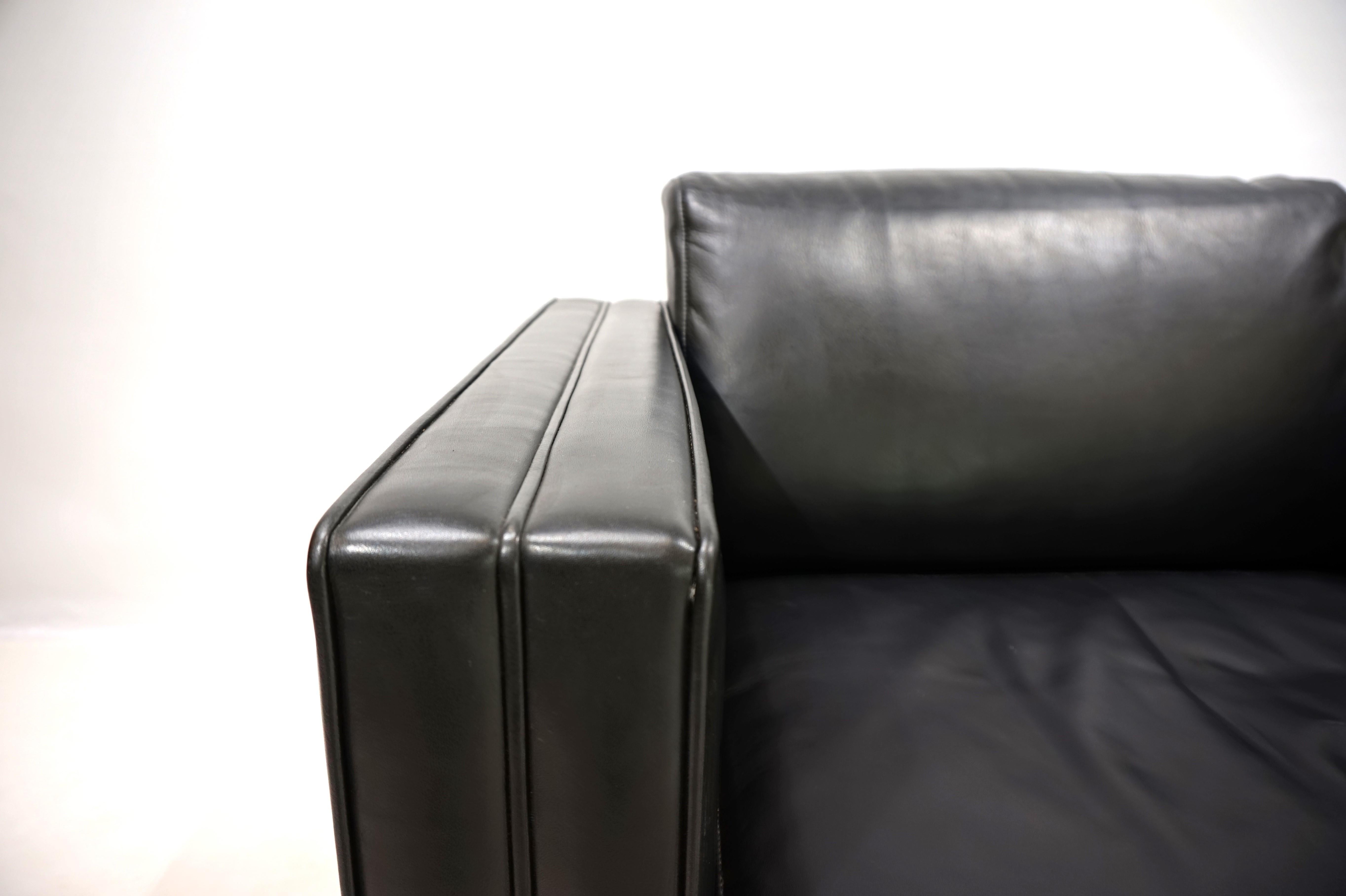 Knoll Studio Line leather armchair by Jürgen Lange, 1970 For Sale 7