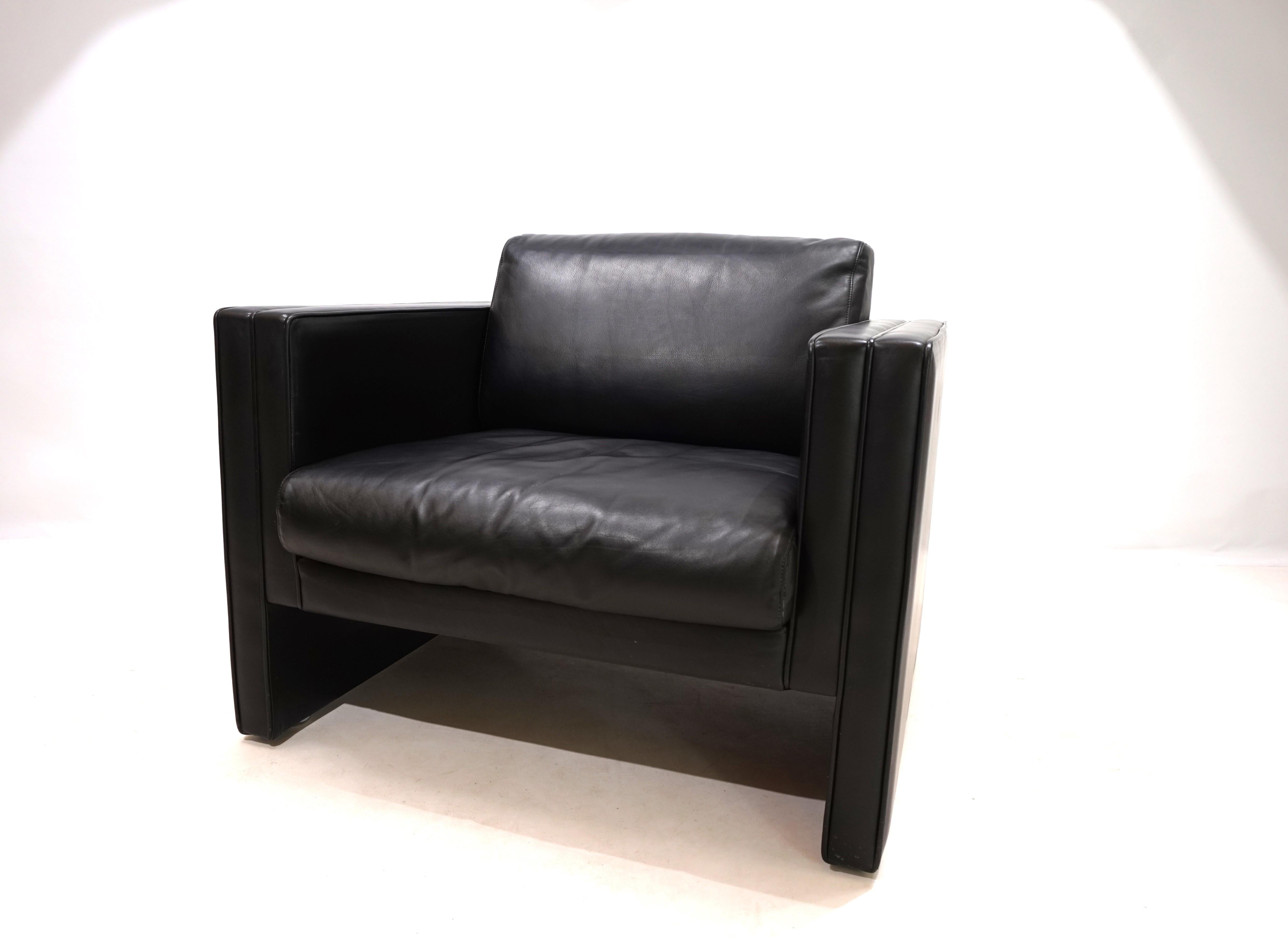 Knoll Studio Line leather armchair by Jürgen Lange, 1970 For Sale 8