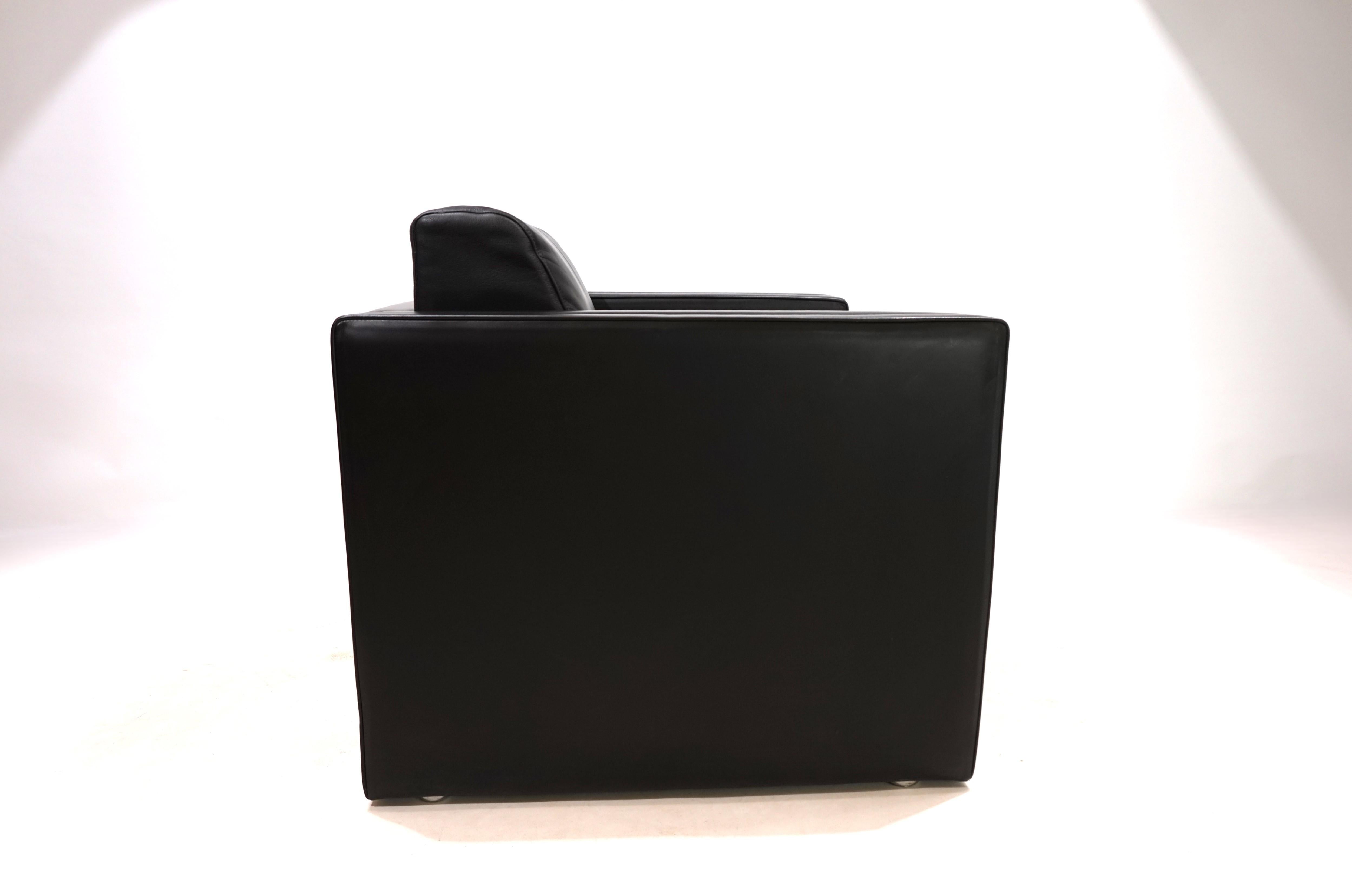 Knoll Studio Line leather armchair by Jürgen Lange, 1970 For Sale 11