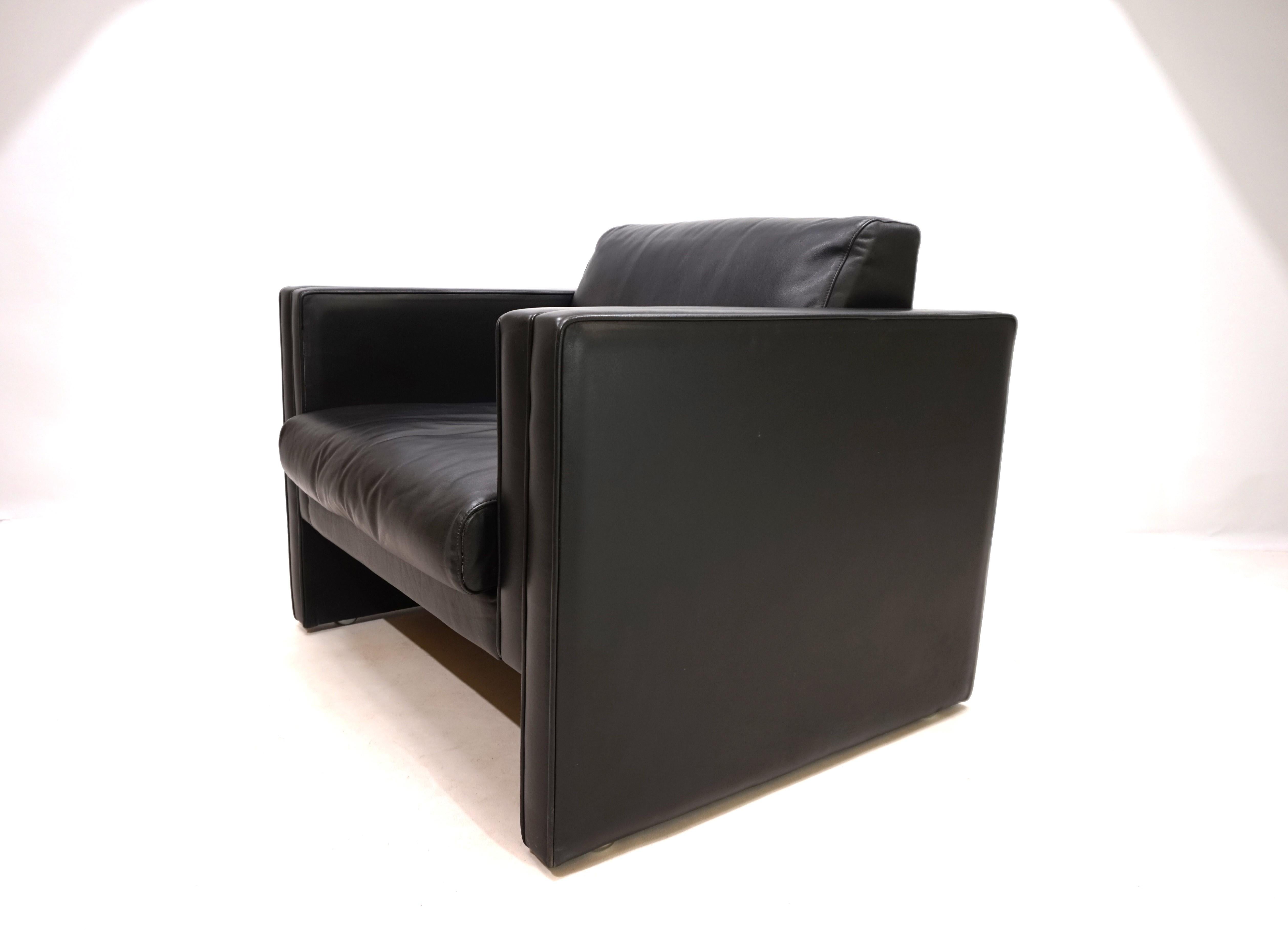 Knoll Studio Line leather armchair by Jürgen Lange, 1970 For Sale 13