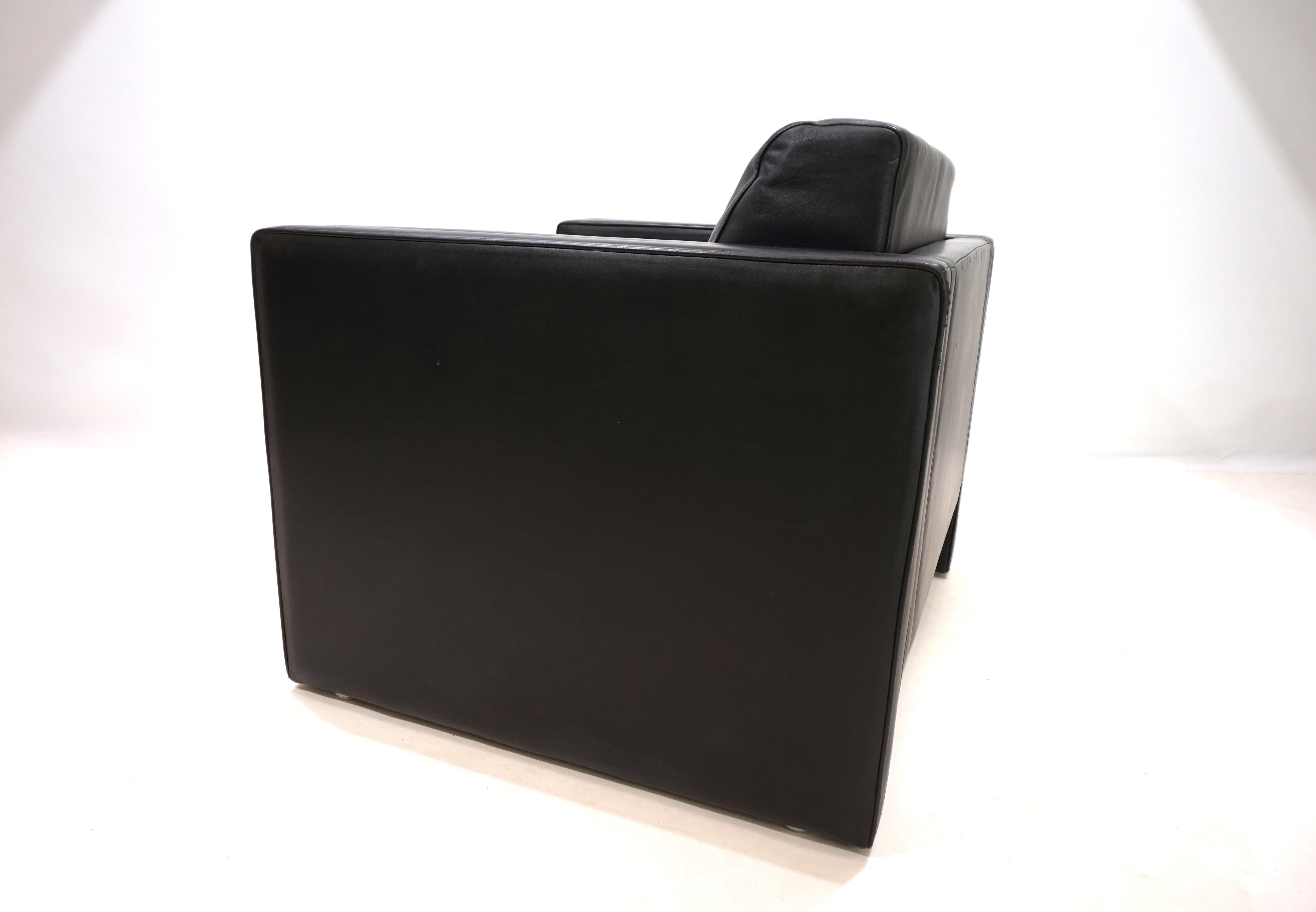 Late 20th Century Knoll Studio Line leather armchair by Jürgen Lange, 1970 For Sale