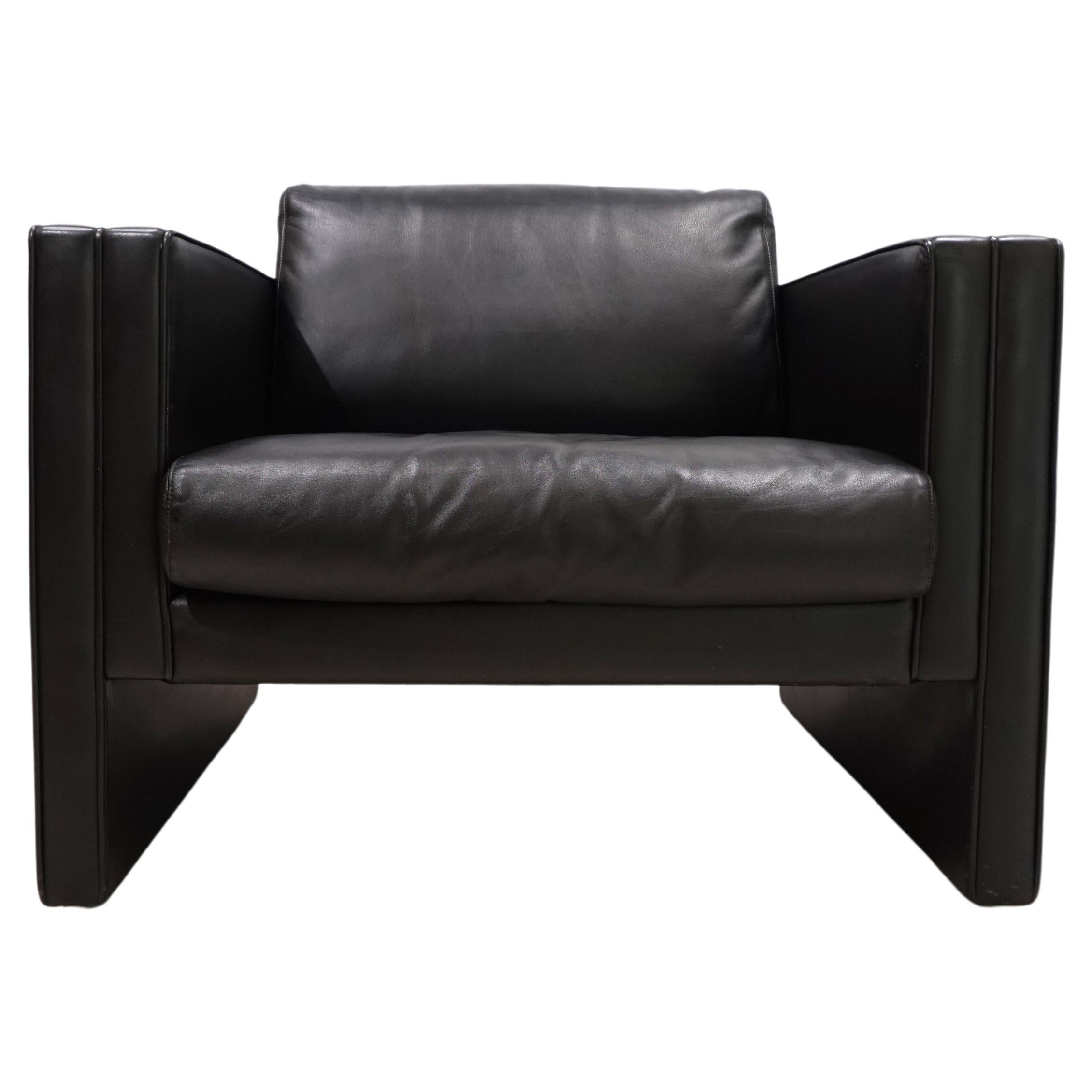 Knoll Studio Line leather armchair by Jürgen Lange, 1970