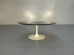 Knoll Studio "Saarinen" Tulip Side Coffee Table - In Nero Marquina Marble