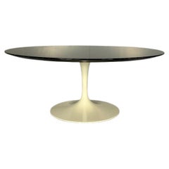 Knoll Studio "Saarinen" Tulip Side Coffee Table - In Nero Marquina Marble