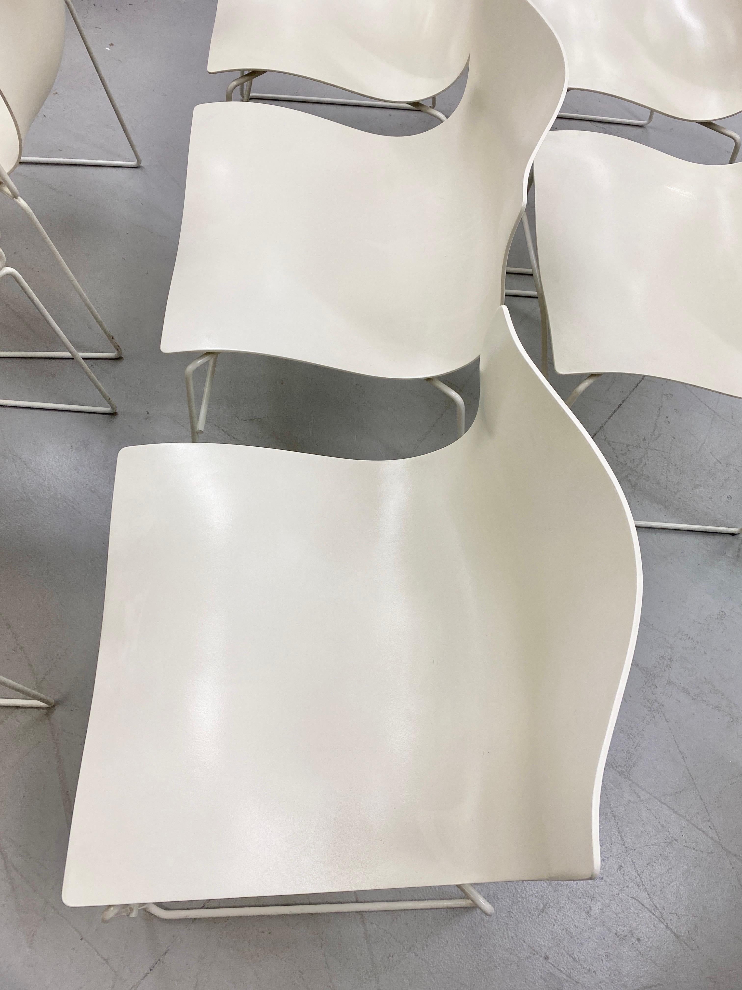 Knoll Studio Set of 8 Chairs Handkerchief Design, 2 W/Arms 6 Armless 8