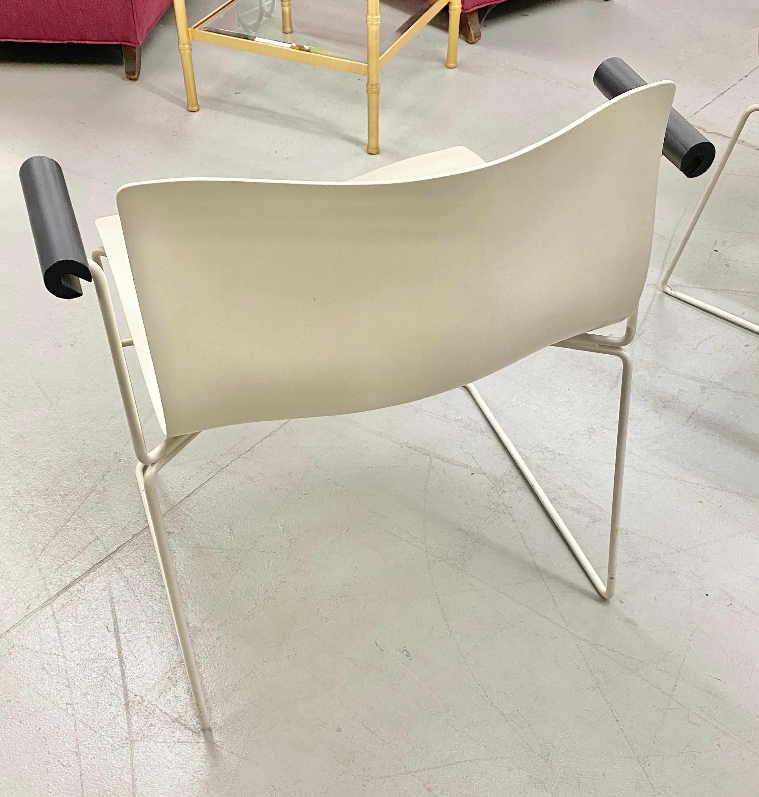 Knoll Studio Set of 8 Chairs Handkerchief Design, 2 W/Arms 6 Armless 2