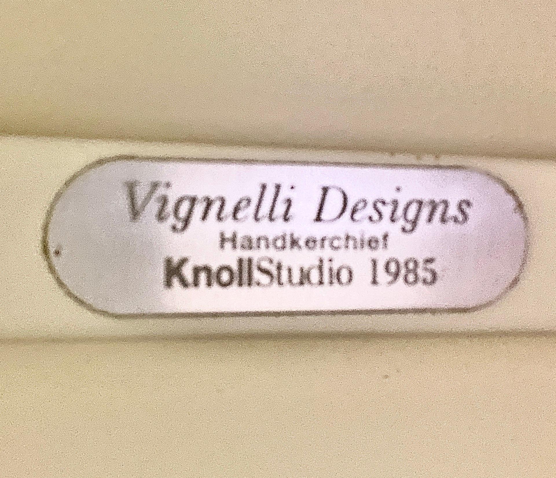 Knoll Studio Set of 8 Chairs Handkerchief Design, 2 W/Arms 6 Armless 3