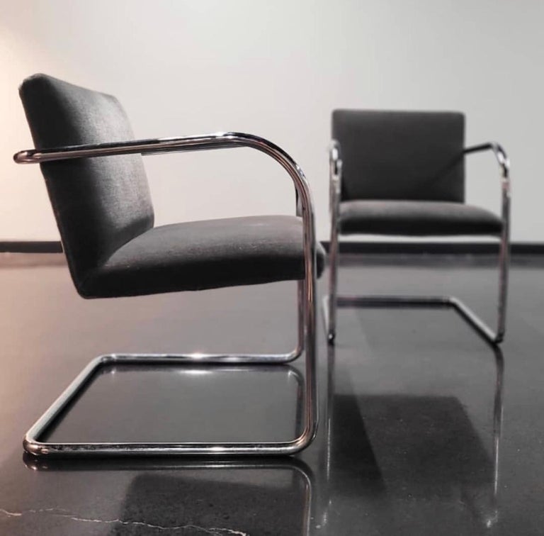 Knoll Style Brno Chairs, a Pair For Sale at 1stDibs knoll brno chair