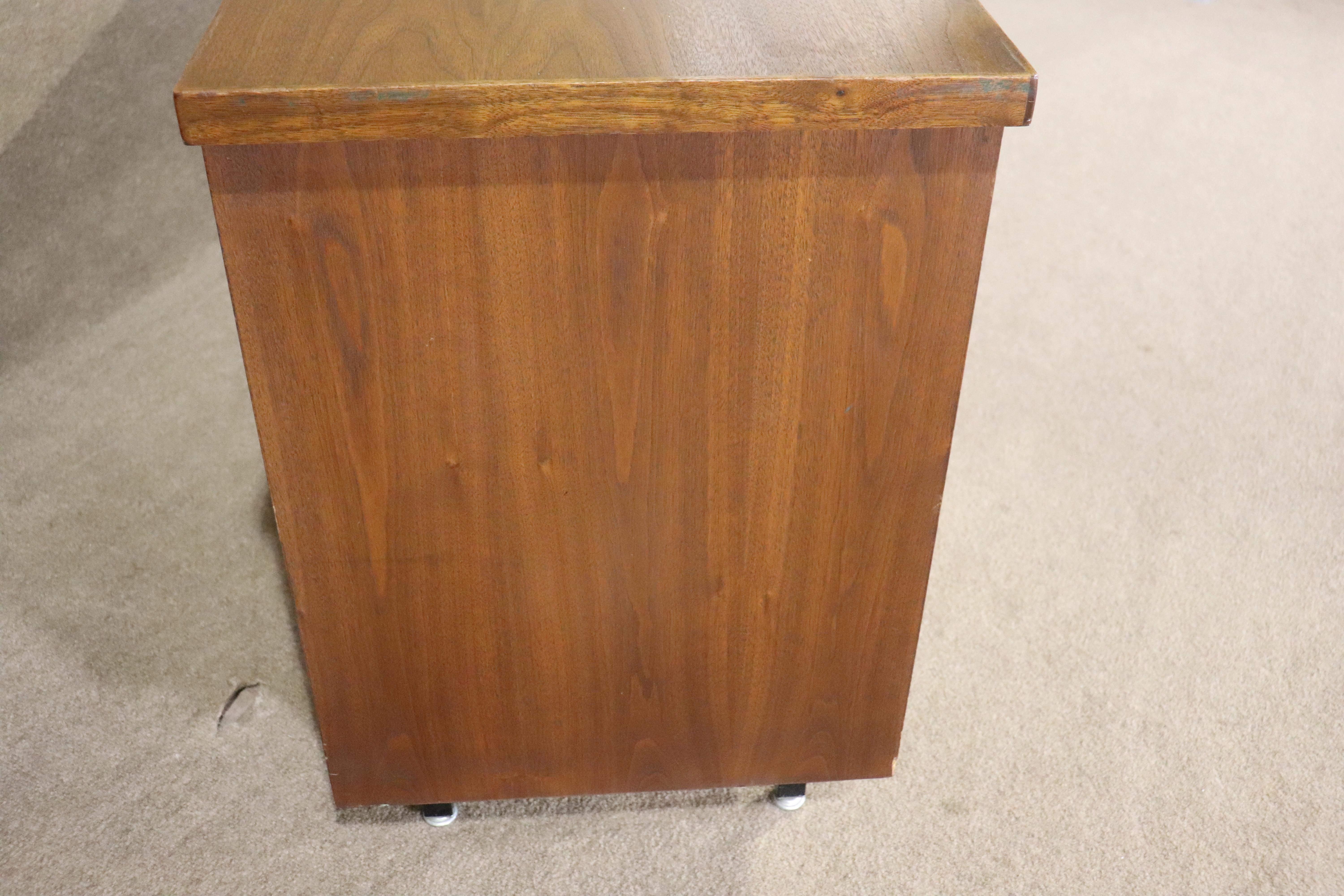 Aluminum Knoll Style Mid-Century Office Cabinet For Sale