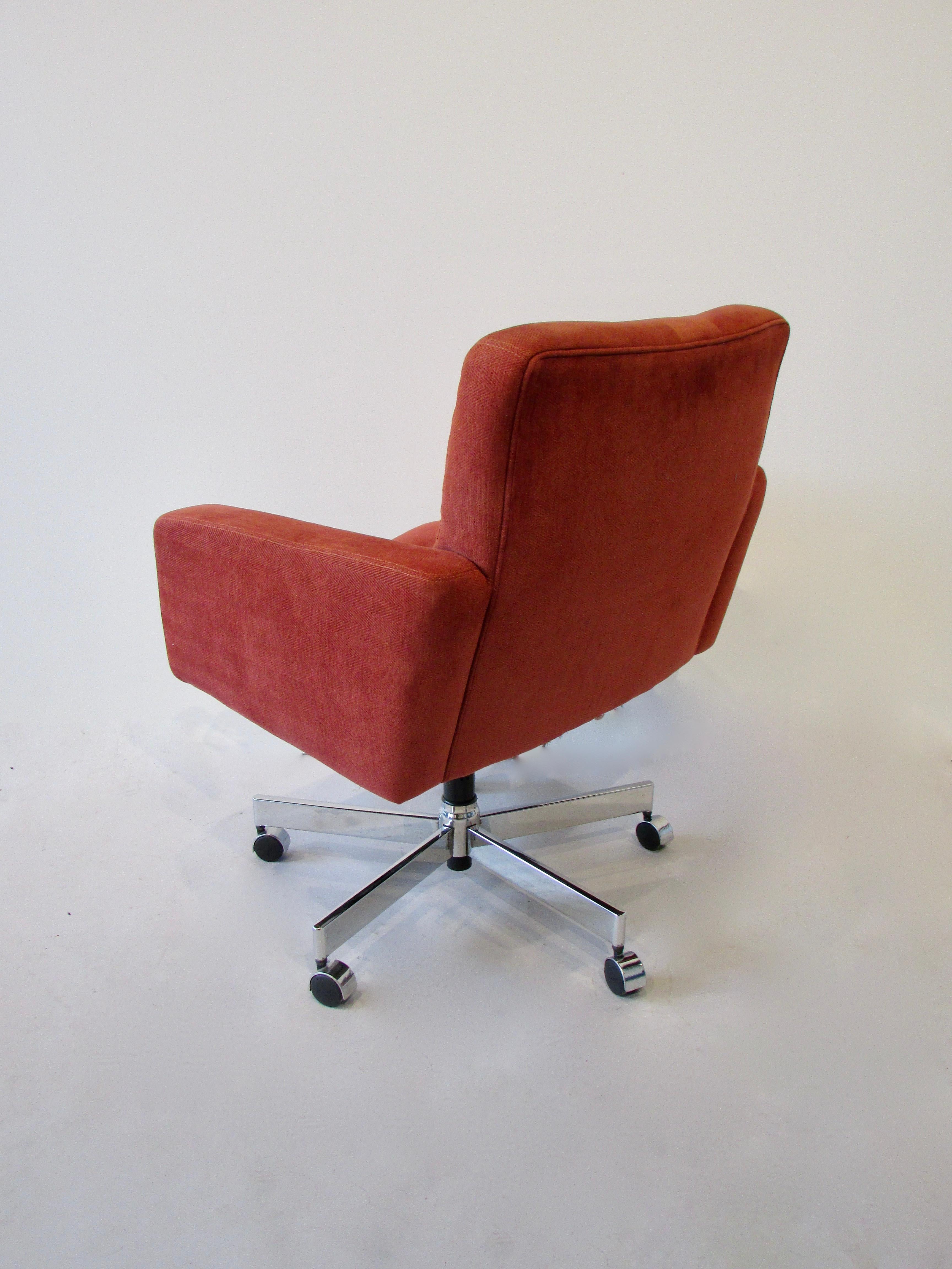 rust office chair