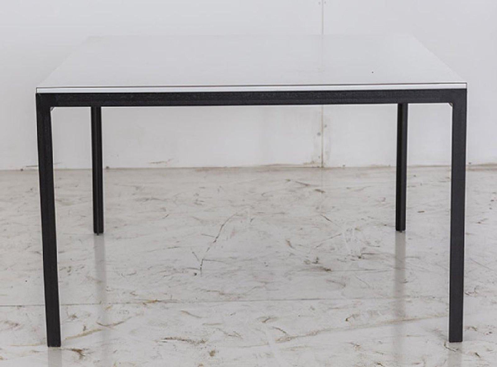 American  Knoll T-Angle Minimal Black & White Table 1952 Mid-Century YEAR-END CLEARANCE