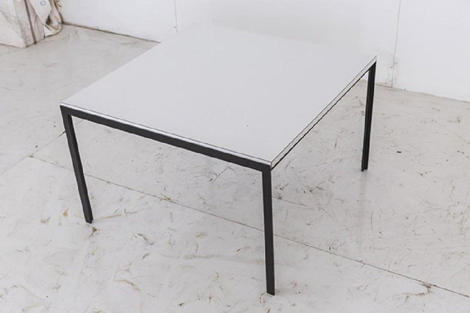 Mid-Century Modern  Knoll T-Angle Minimal Black & White Table 1952 Mid-Century YEAR-END CLEARANCE