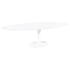 Knoll Tulip 96" Dining Table with Carrera Marble by Eero Saarinen