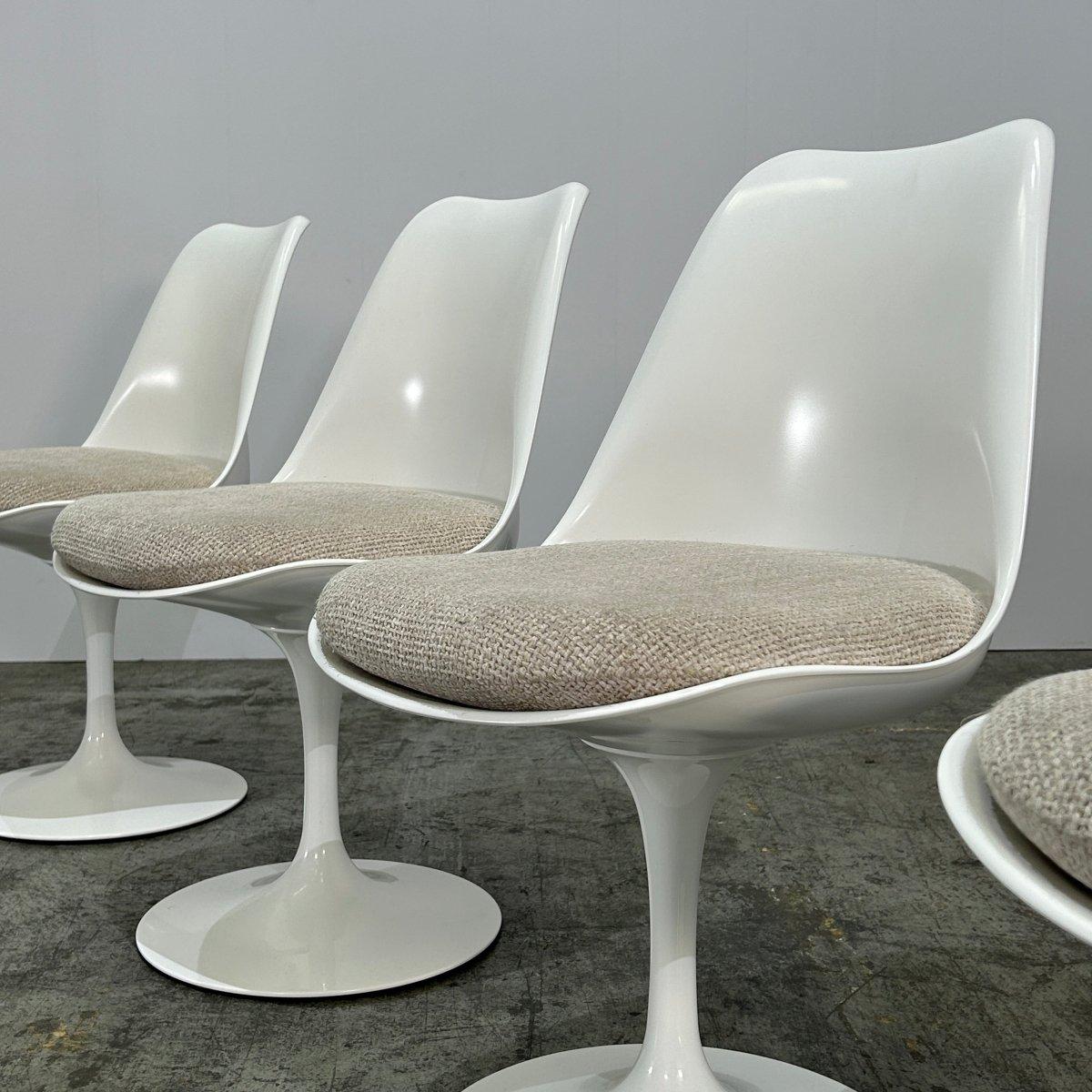 20ième siècle Chaises Tulip de Knoll par Eero Saarinen, ensemble de quatre en vente