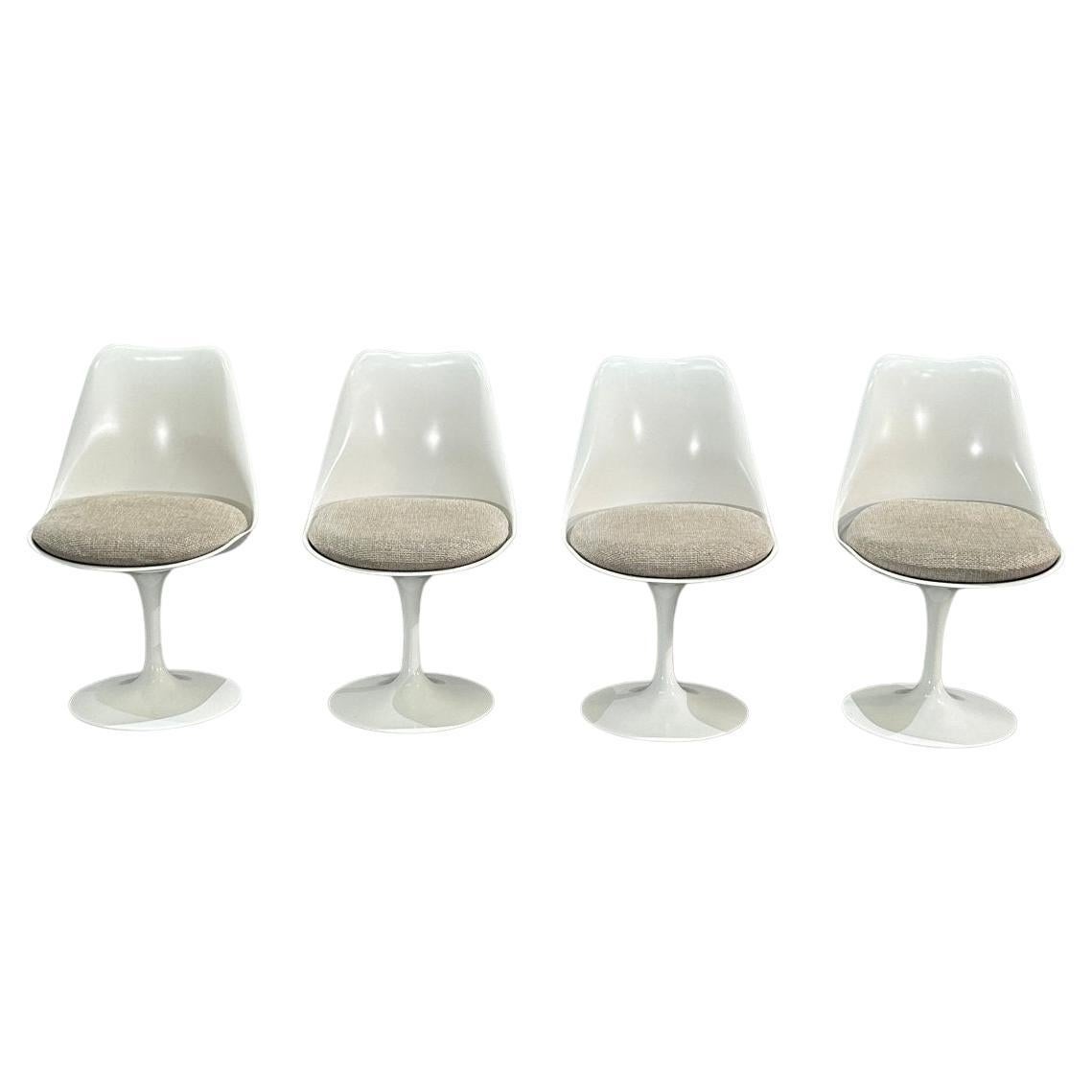 Knoll Tulip Chairs by Eero Saarinen, Set of Four