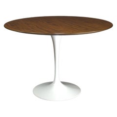 Knoll Tulip Round Dining Table with Wood Top