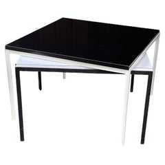 Knoll Twins Inverse Ebony & Ivory Florence Knoll T-Angle Tables