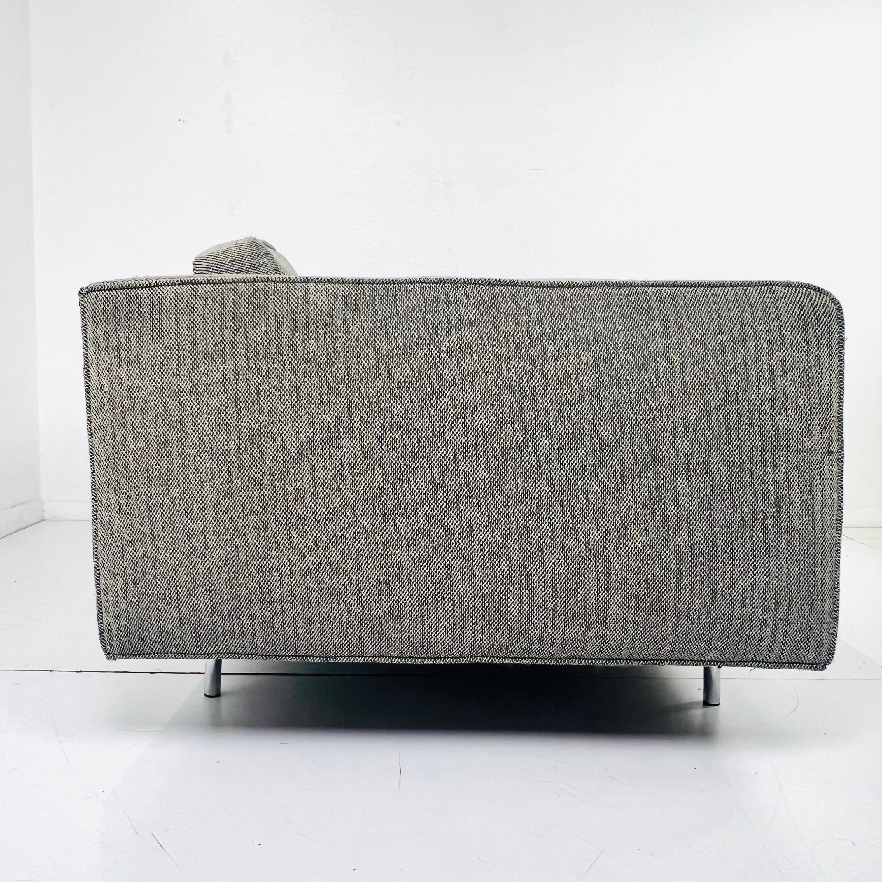 Late 20th Century Knoll Two Seat Cube Sofa For Sale