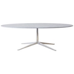 Used Knoll Unpolished Granite Oval Dining Table
