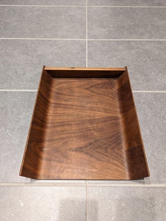 Knoll Vintage Bentwood Walnut Letter Tray