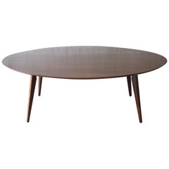 Knoll Walnut Eliptical Dining or Conference Table