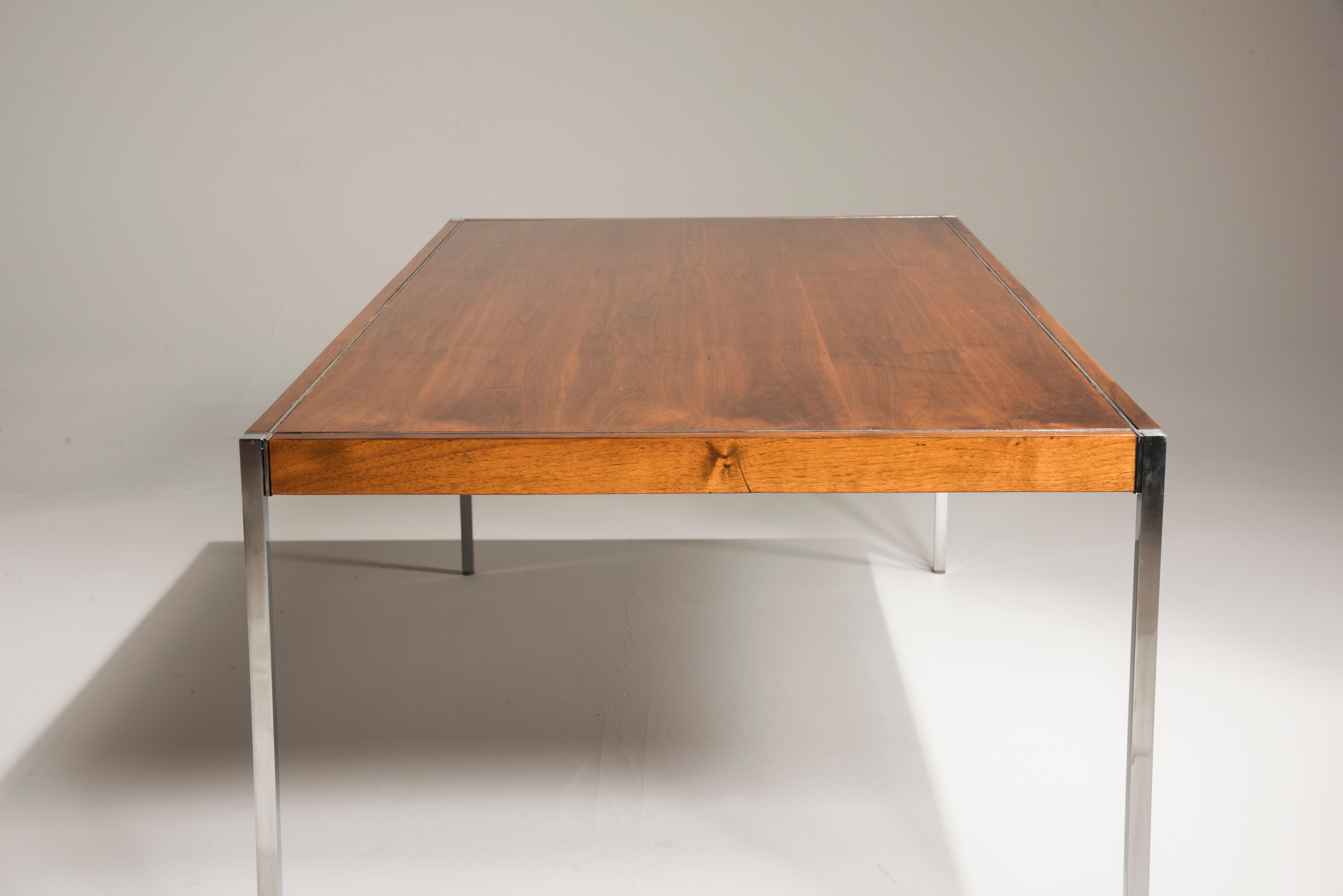 Knoll Walnut Wood Table Desks from Florence Collection  1