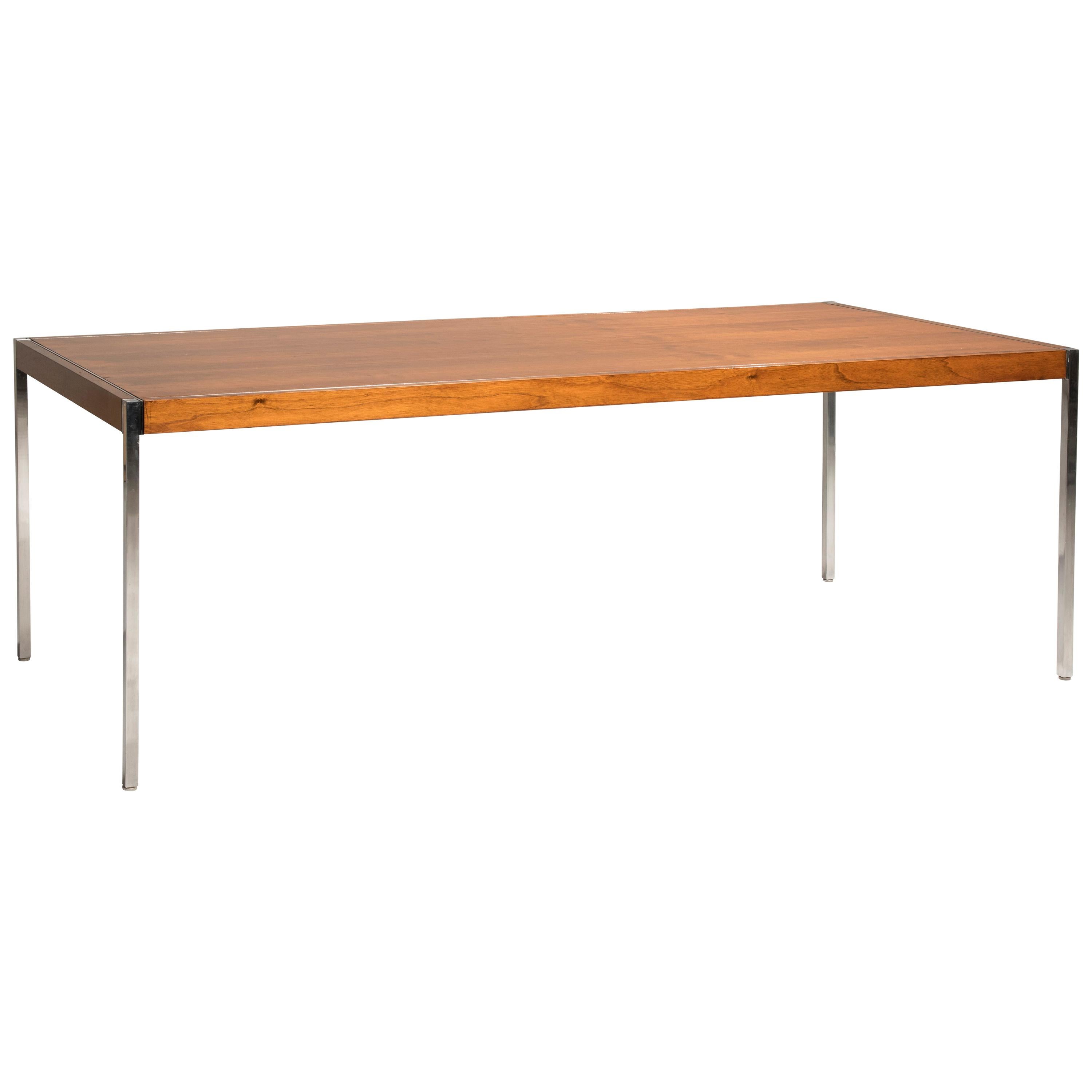 Knoll Walnut Wood Table Desks from Florence Collection 