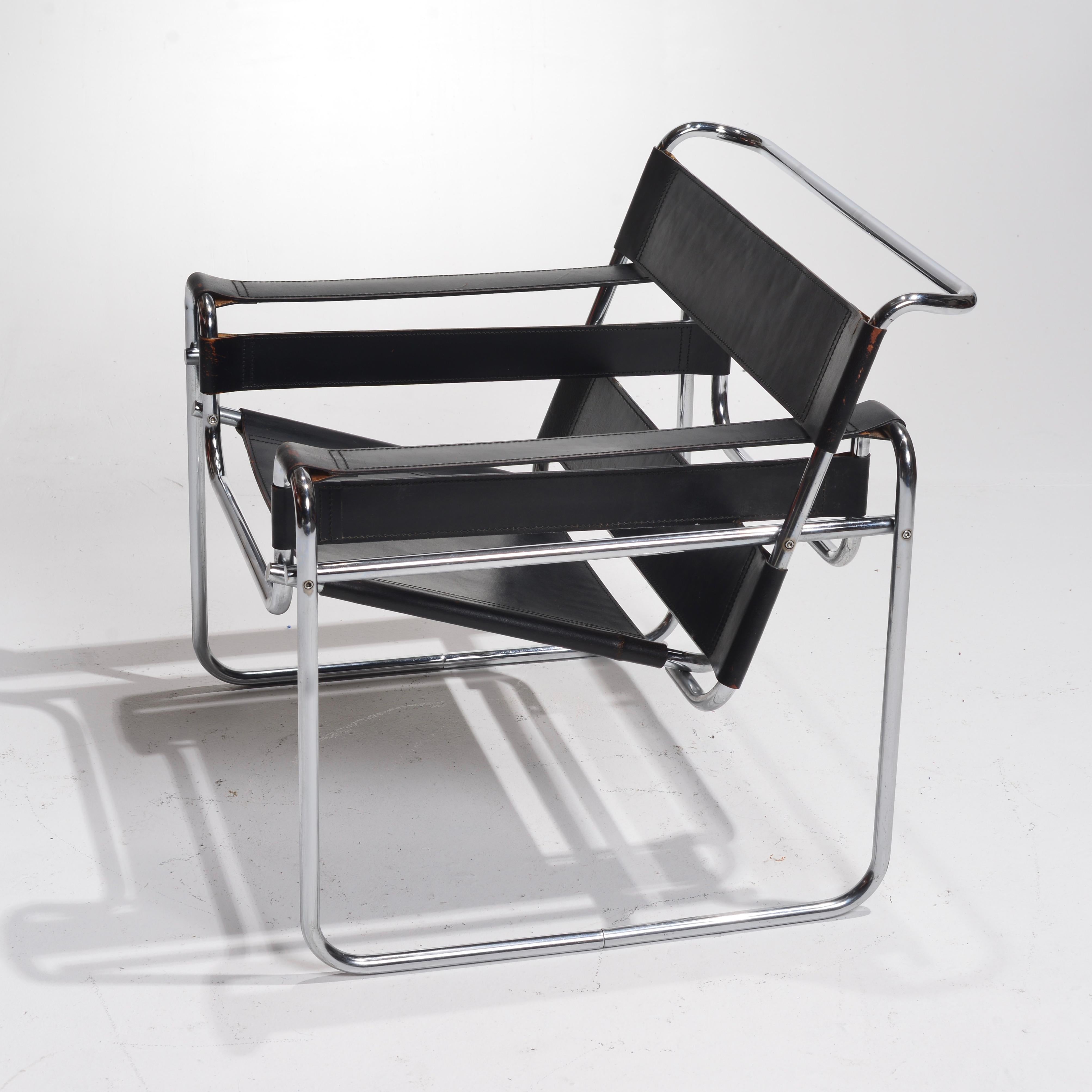 Knoll Wassily B3 Armchair By Marcel Breuer For Gavina 1960 For Sale 8