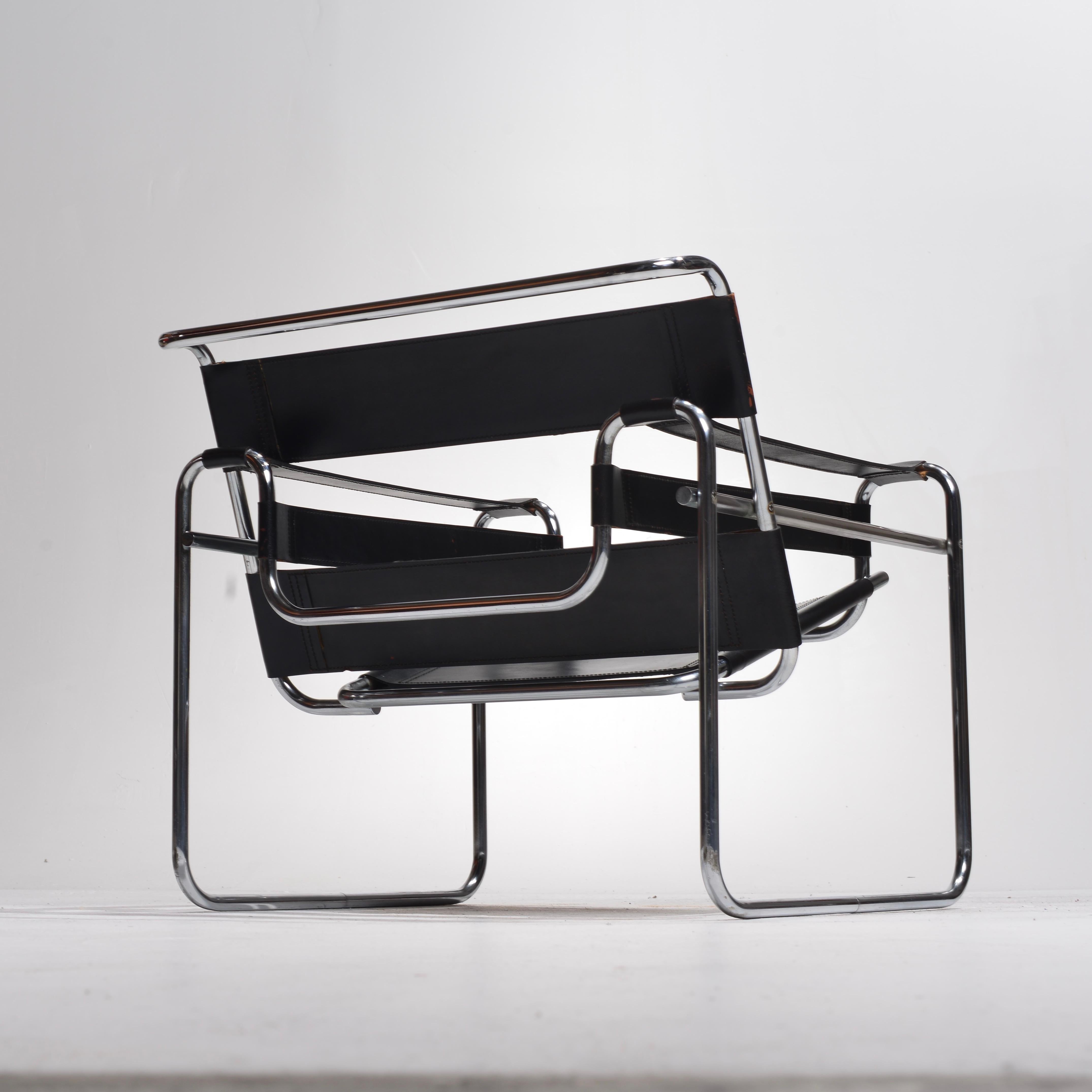 Knoll Wassily B3 Armchair By Marcel Breuer For Gavina 1960 For Sale 1