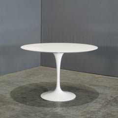 Knoll White Dining Table by Eero Saarinen