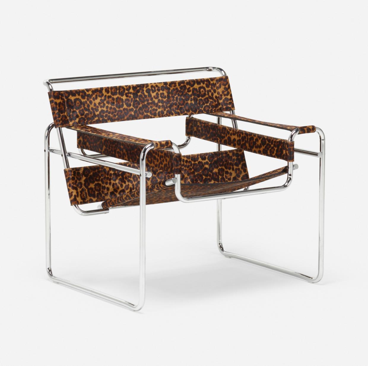 Knoll x Supreme Leopard Model B3 Wassily Lounge Chair, Marcel Breuer, 1925, 2019 In Good Condition In Brooklyn, NY