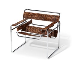 Knoll x Supreme Leopard Model B3 Wassily Lounge Chair, Marcel Breuer, 1925, 2019