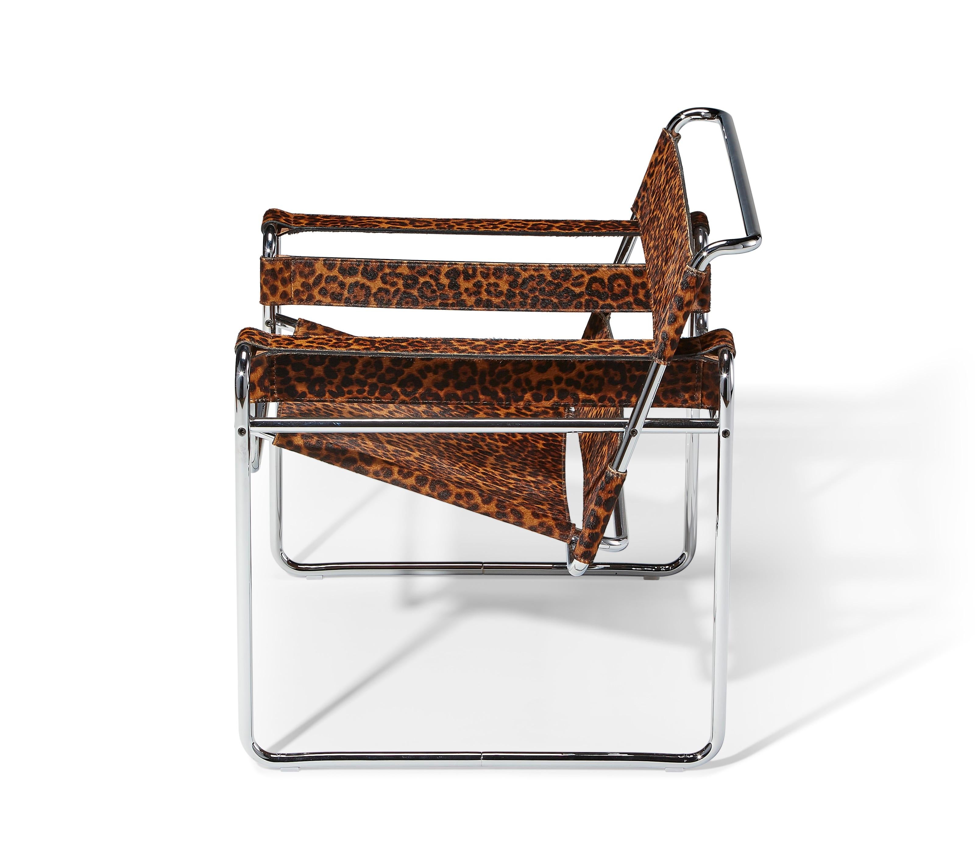 Knoll x Supreme Leopard Modell B3 Wassily Loungesessel, Marcel Breuer, 1925, 2019 im Zustand „Gut“ in Brooklyn, NY