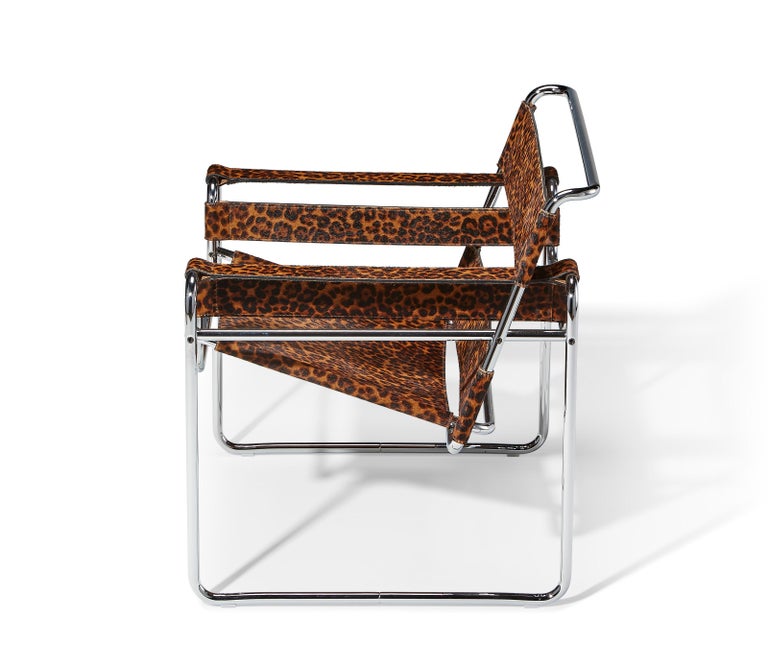 Knoll x Supreme Leopard Model B3 Wassily Lounge Chair, Marcel Breuer, 1925,  2019