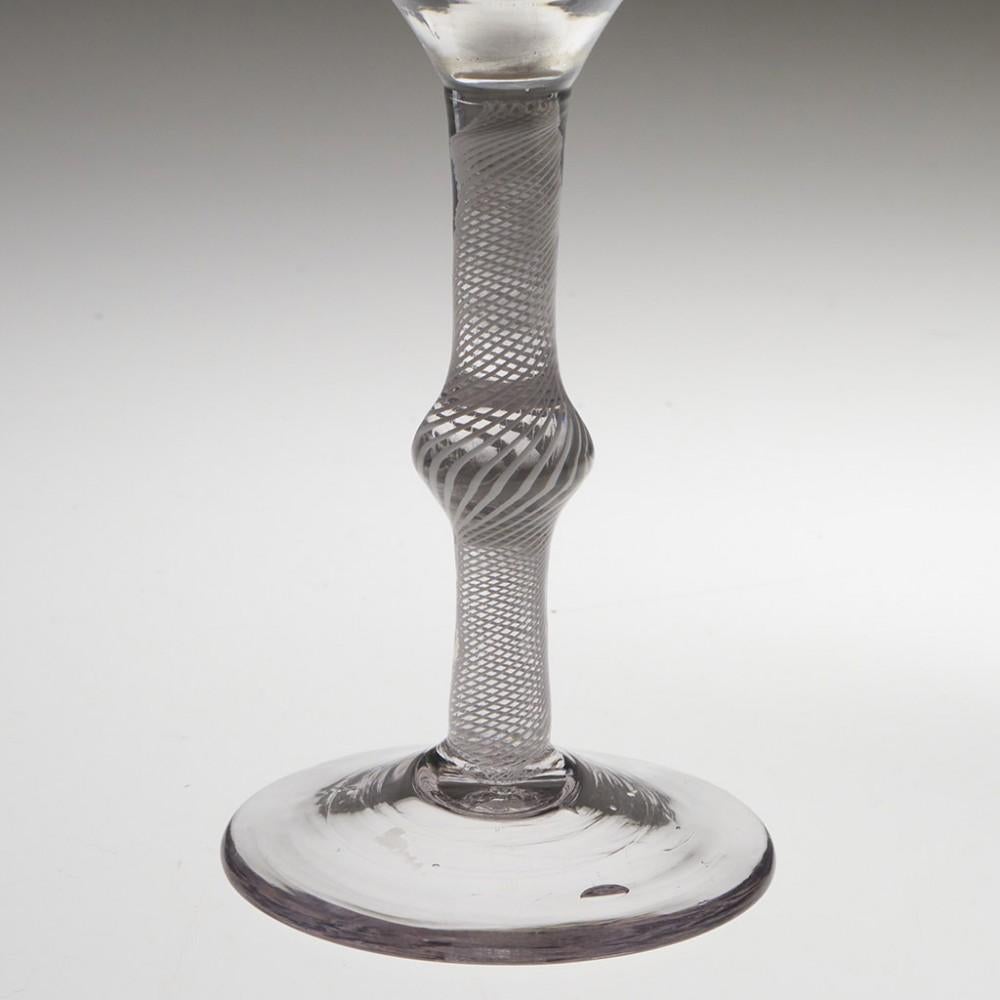 Cotton Twist Georgian Weinglas um 1760 (George III.) im Angebot