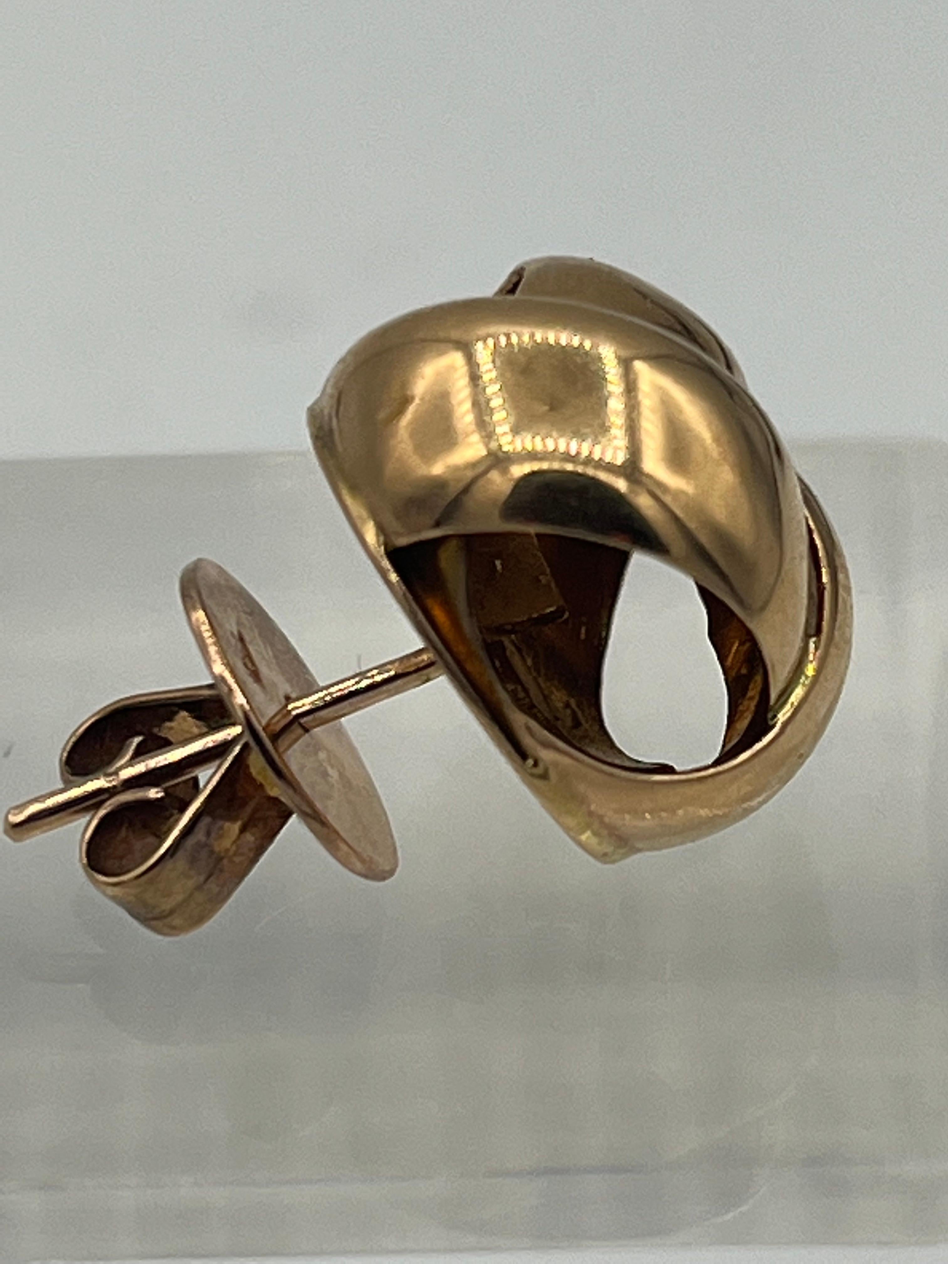 Knoten-Ohrringe aus 18 Karat Roségold im Zustand „Neu“ im Angebot in Bad Kissingen, DE