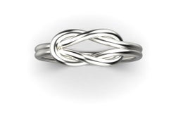 Knot Ring, 18k White Gold