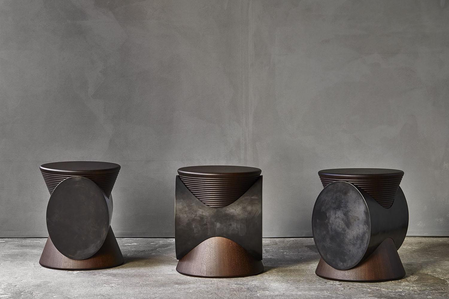 Bronze KNOT Side Table Designed by Dan Yeffet for Collection Particuliere For Sale