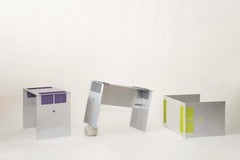 Knot Stool di Yann Gandon & Maxime Sauce - Sgabello minimalista in alluminio e corda