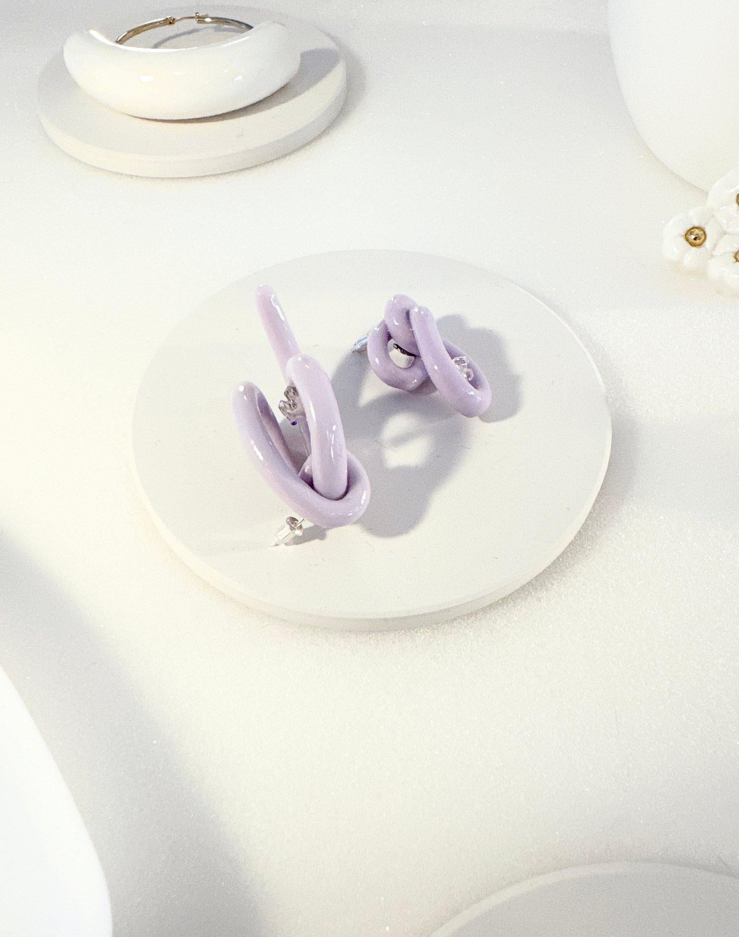 Women's Knots in Puzzle Stud Earrings For Sale
