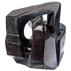 Knott, Fantastic Black Marble Sculpture by Eugenia Belden
