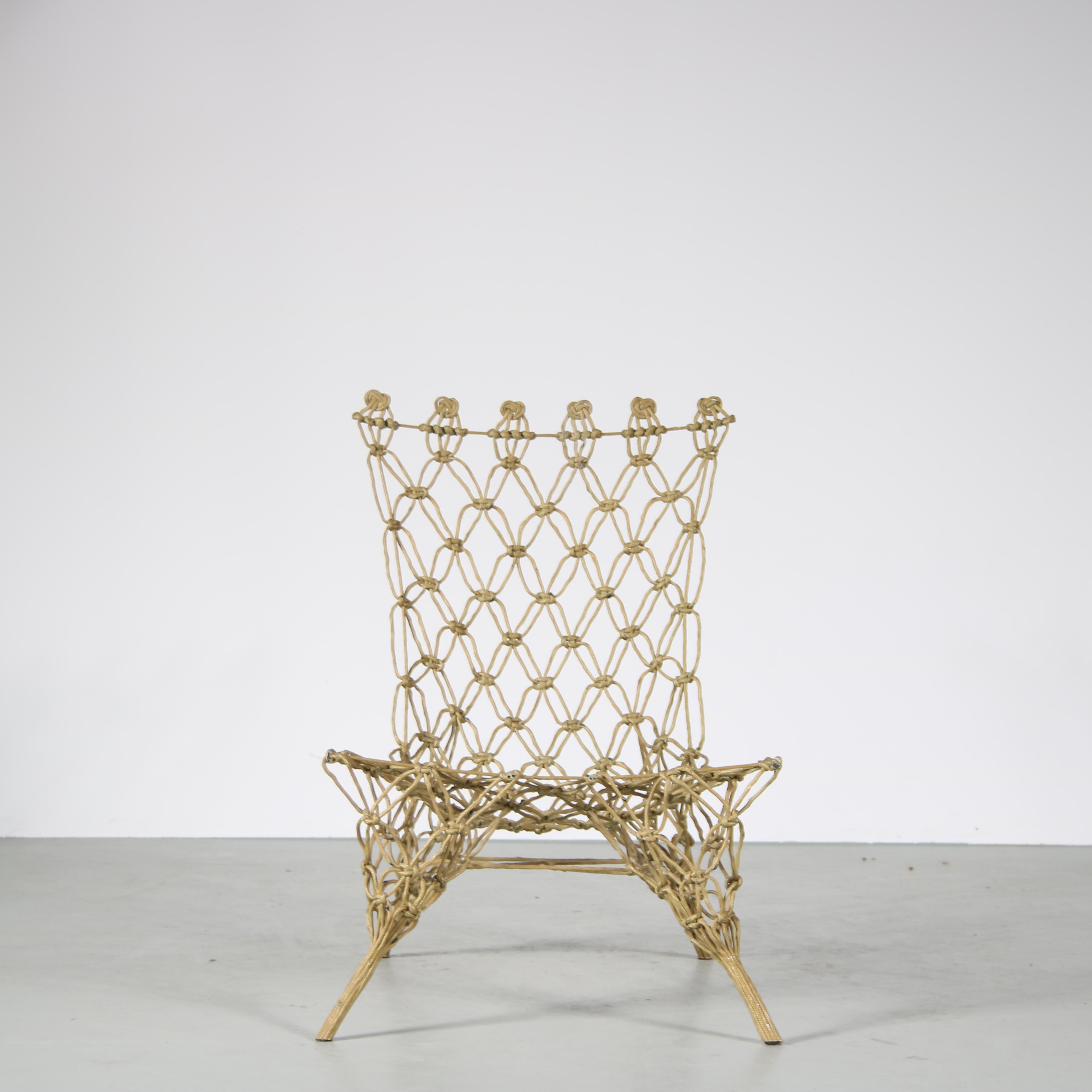 “Knotted” Chair by Marcel Wanders for Droog Design, Netherlands, 1990 In Good Condition In Amsterdam, NL