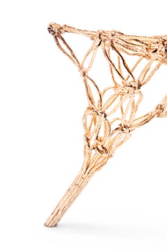 Knotted Chair, Gold, by Marcel Wanders, Hand-Knotted Chair, 2009, Limited