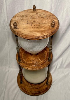 Knotted Wood Figural Hourglass Occasional Table
