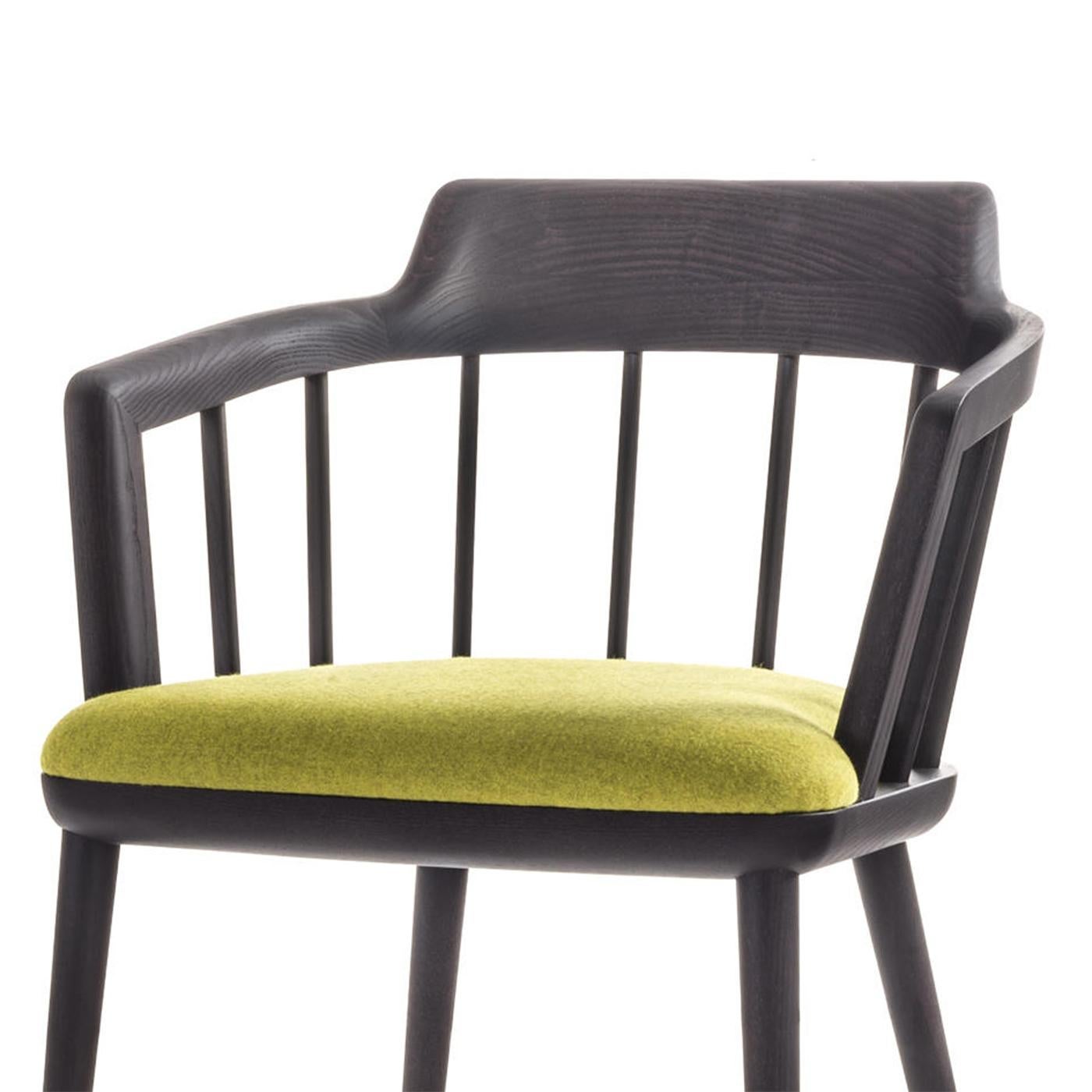 Italian Knowles Ash Grey Chair For Sale