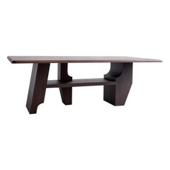 Knox Dining Table in Dark Oak 96"L by Mary Ratcliffe Studio