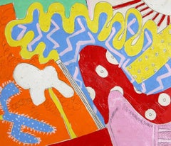 Flowering Cactus, Painting by Knox Martin